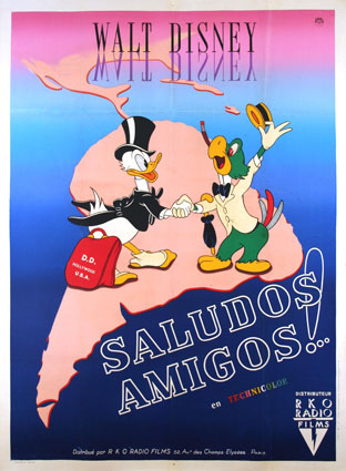 Filme que aborda a solidariedade entre as Américas representadas principalmente entre Pato Donald e Zé Carioca.