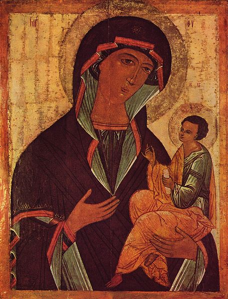 Como podemos notar durante o Renascimento há brusca mudança de estilo e traçado, mesmo que as temáticas religiosas ainda sejam um enfoque. Em ambas as imagens, notamos figuras femininas dentro de representações religiosas. A esquerda uma representação medieval e a direita uma representação renascentista.