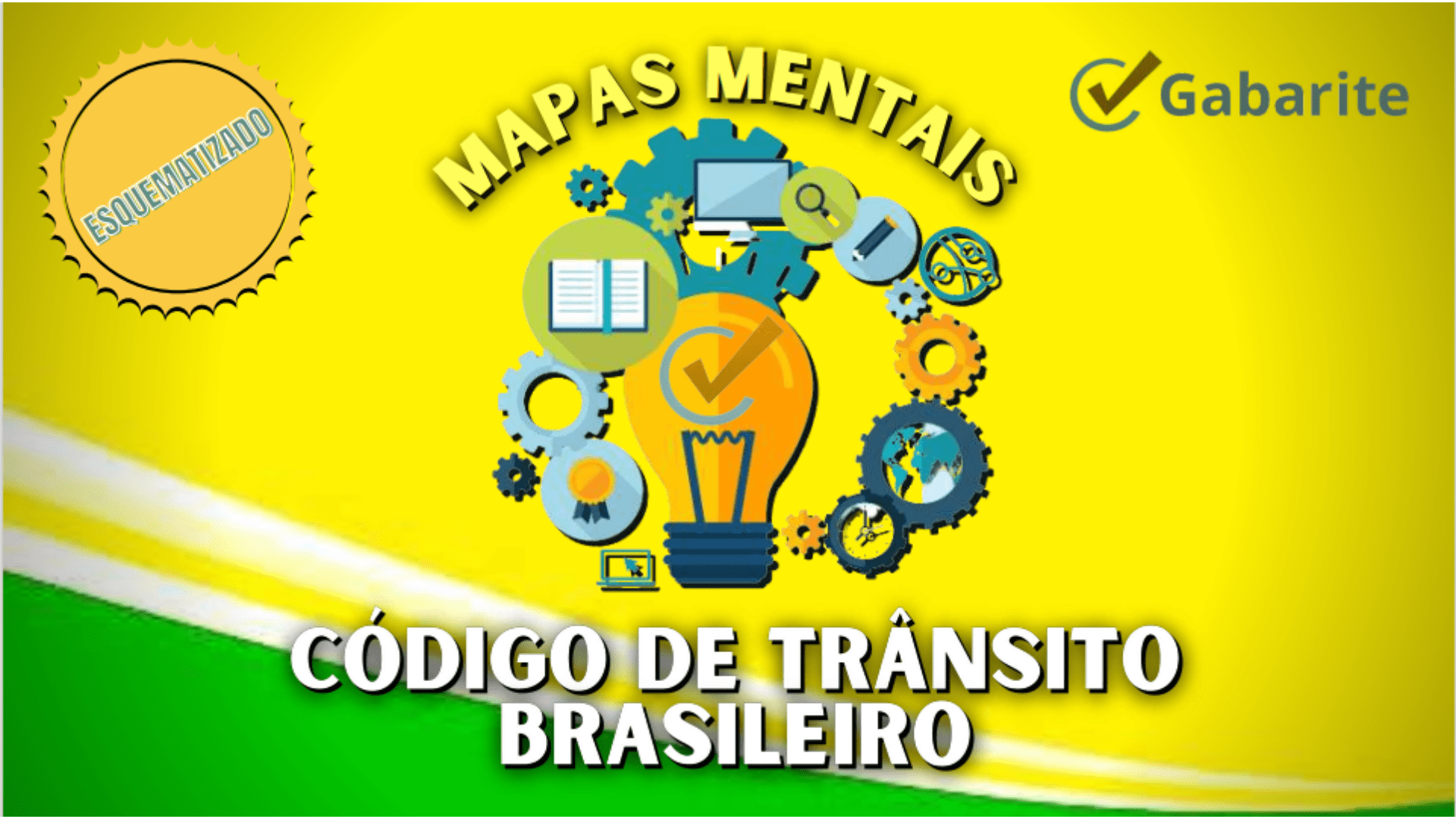 Código de Trânsito Brasileiro - 50 Mapas Mentais + 20.000 Questões + 6 E-books