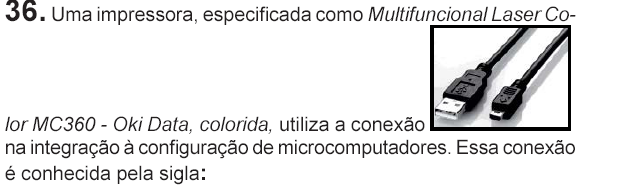 conexão de uma impressora